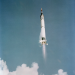 Rocket taking off